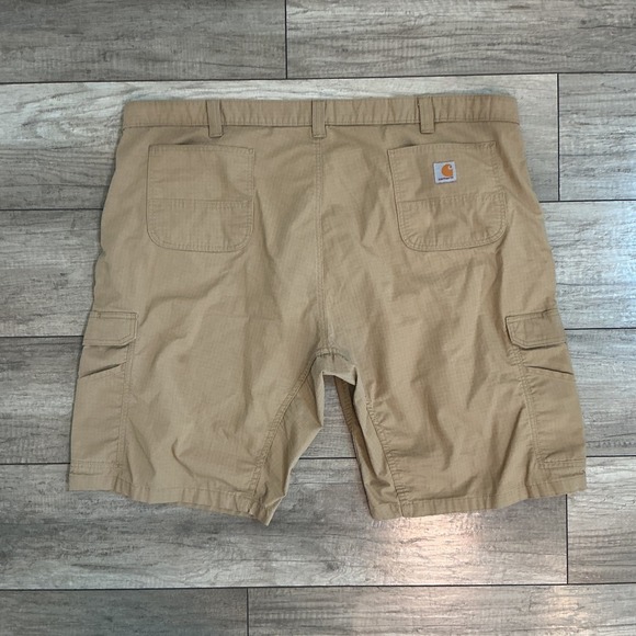 Carhartt Relaxed Fit Tan Cargo Shorts Workwear Utility Mens Size 50 - Picture 5 of 6